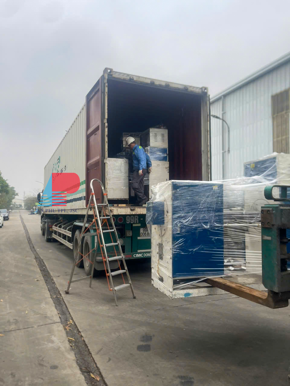 Di Chuyen, Lap Dat May Moc Tu Bac Ninh Ve Hai Phong 1