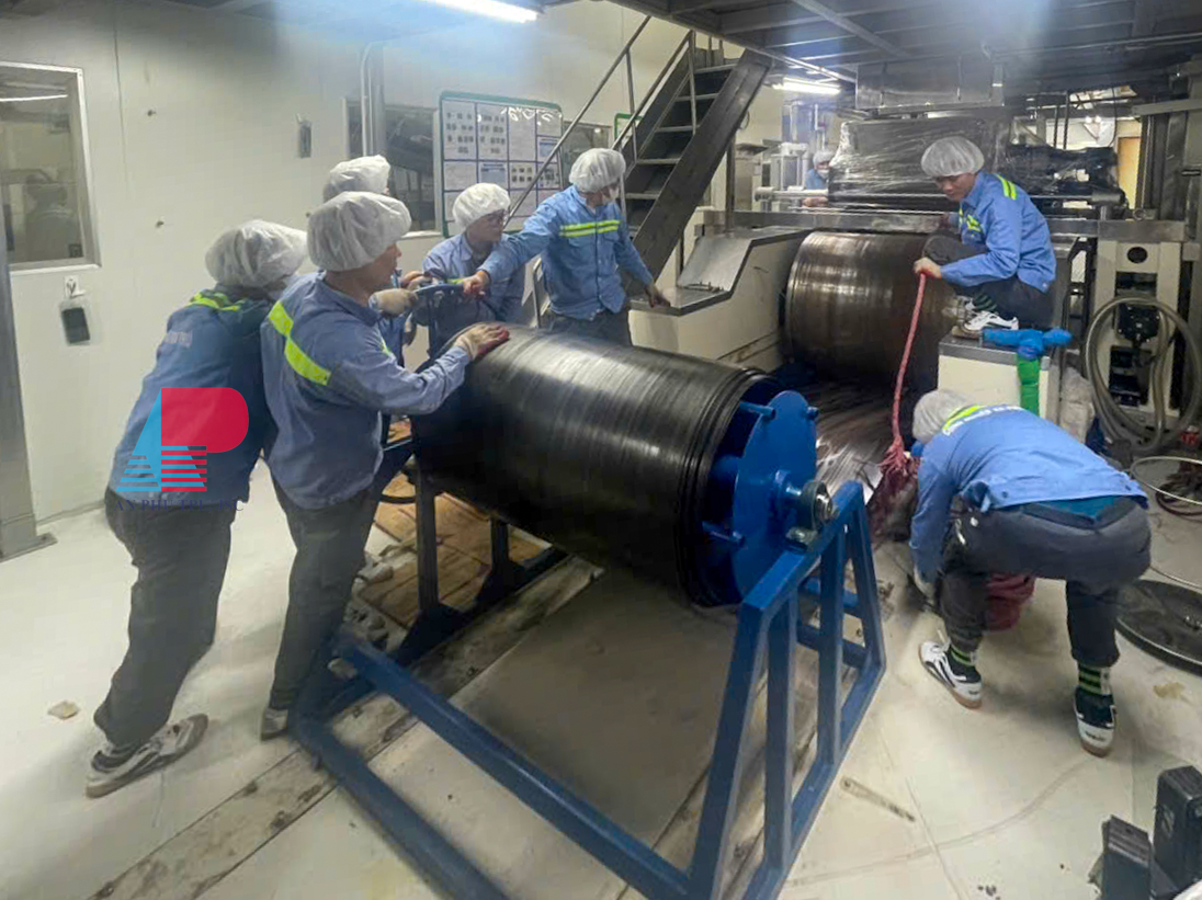 Thi cong thay day chuyen bang tai cong nghiep an phu 2